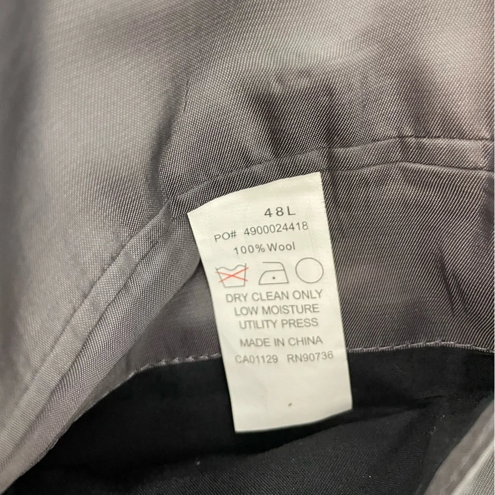 Lauren Ralph Lauren Gray 100% Wool Sport Coat Blazer 48L Men’s Classic Jacket